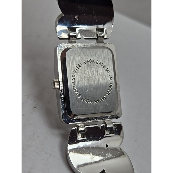 Women Abalone Bracelet Watch Silver Tone Quartz Japan Movement New Battery Dress - Picture 10 of 10